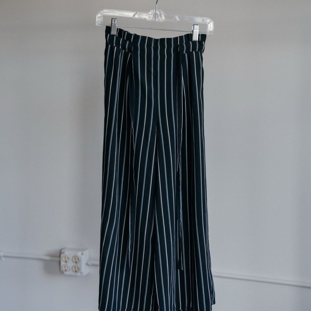 Sienna Sky Black and White Striped Pants